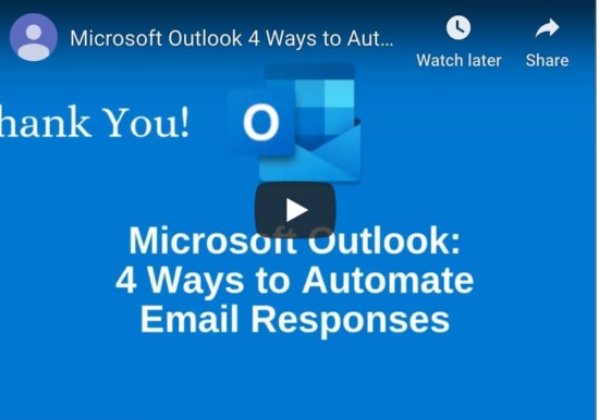 How to Automate Microsoft Outlook Email Responses